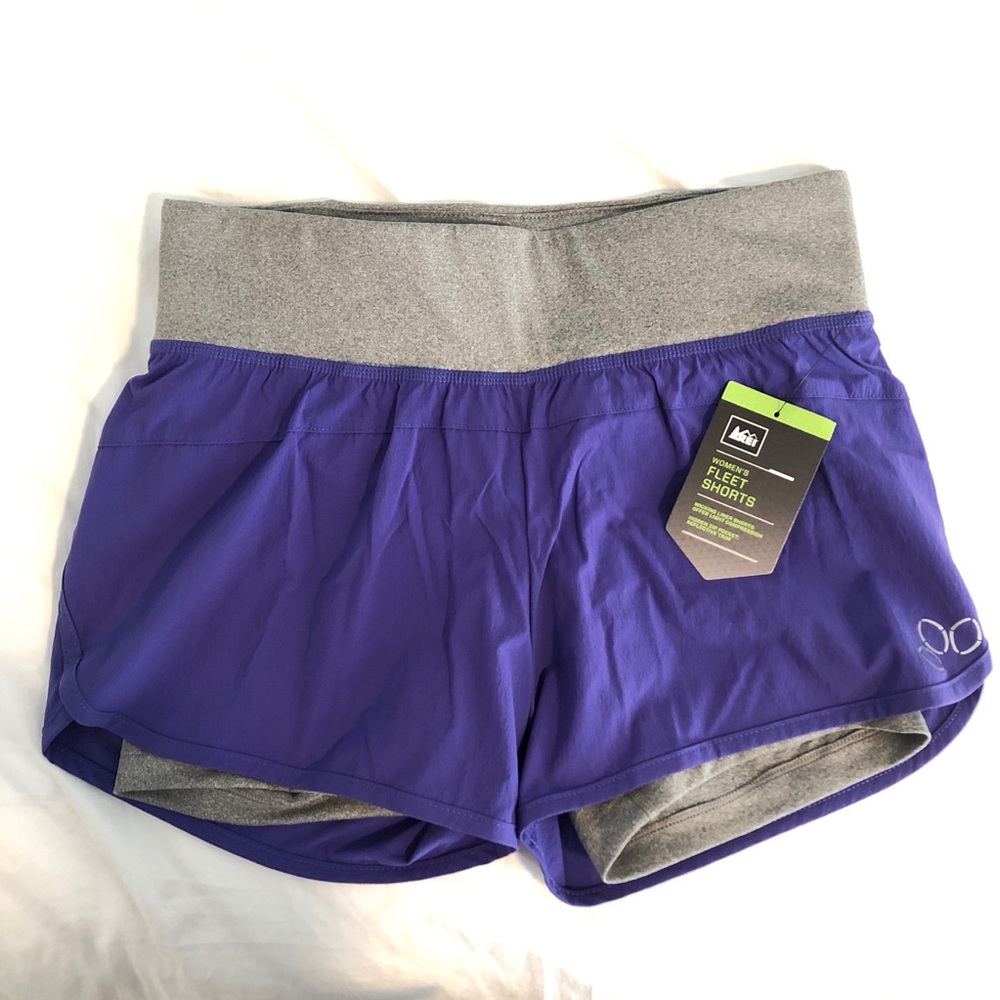 REI 2-in1 Fleet shorts XS NWT